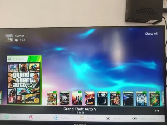Xbox 360 Fat 120gb Desbloqueado com jogos
