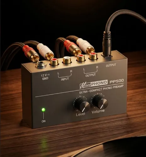 Pré-Amplificador Phono PP500 para Toca-Discos de Vinil - Ultracompacto