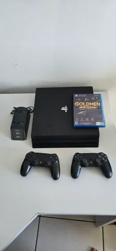 DESBLOQUEADO - Playstation 4 PRO - PS4 PRO 1 Tb + 2 controles + jogos + base