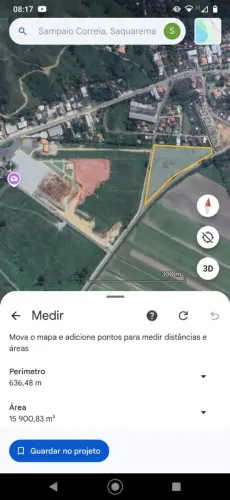 SAQUAREMA AREA PARA CONDOMINIO COLEGIO , MORADIA HOTEL INvESTIMENTO SEGURO E 2 FRENTES