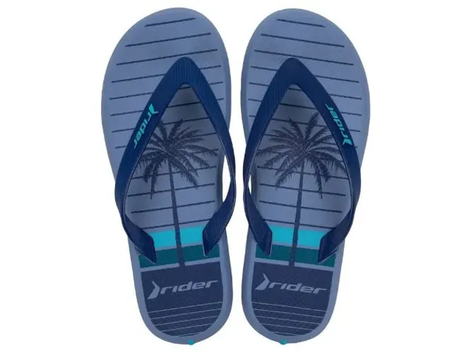 Chinelo Masculino Adulto Estiloso Conforto R1 Style Rider Azul Claro 11818CC203