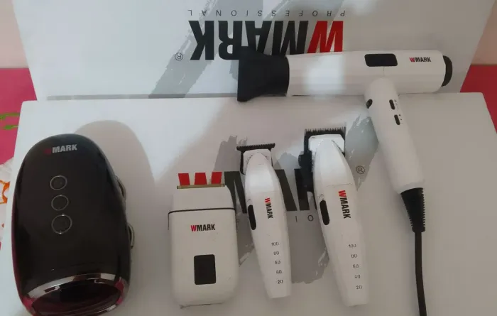Kit Barbeiro Profissional Wmark Completo 