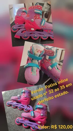Vendo Patins inline usado 