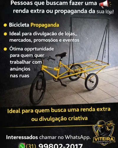 Bicicleta para anúncios