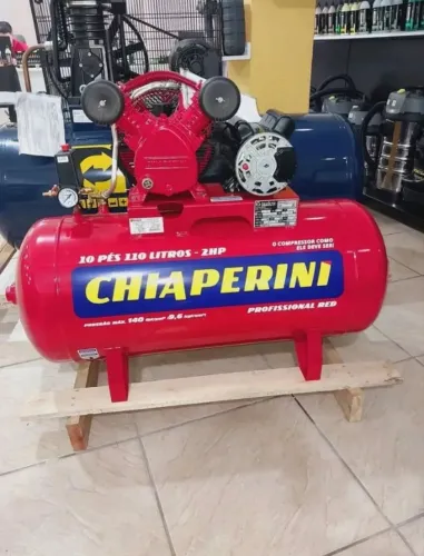 Compressor Chiaperini 110L 140 Libras Motor 2HP - Novo/Loja