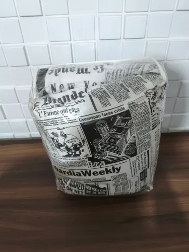 Edredom Solteiro Estampa Jornal / Vintage - Percal 180 Fios AMBordados