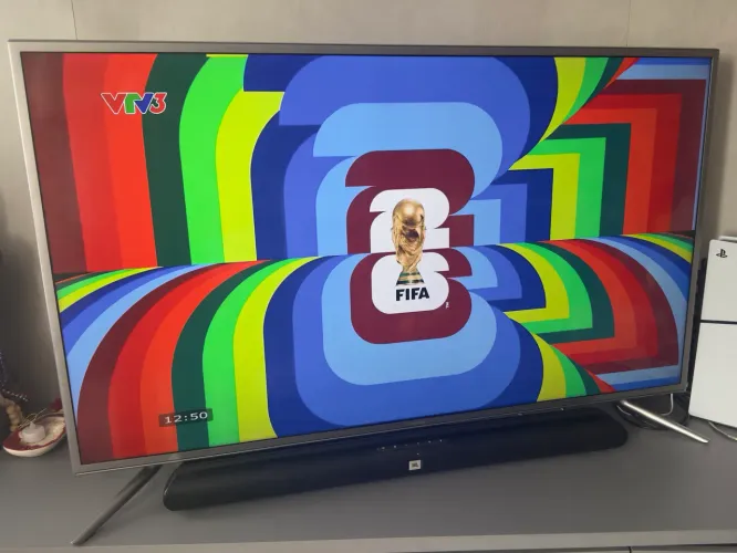 Kit tv Samsung 49? un49mu 4k e soundbar jbl sb150 com subwoofer