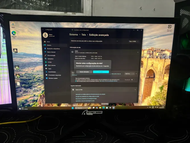 VENDE-SE 2 MONITORES ? TOMATE 24? 75Hz + VALAK ZX240H 240Hz