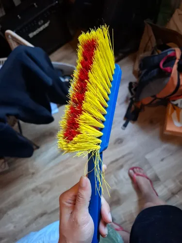 Espanador de mão vassourinha de mesa