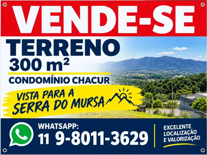 Terreno à venda no Condomínio Chacur - Várzea Paulista/SP Excelente terreno de 300 m²