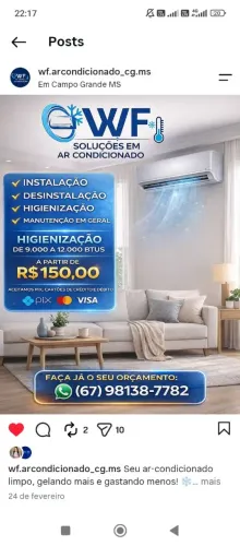 Instalação de ar condicionado apartir R$ 250,00