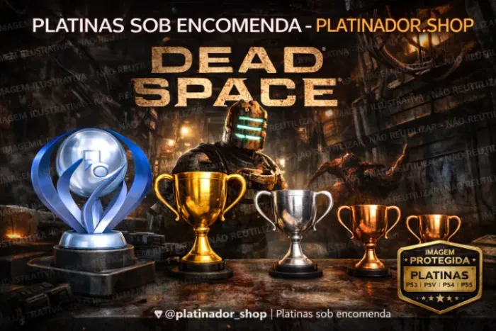 Platinas de jogos PS3, VITA, PS4 e PS5 - dead space, the last, red dead etc