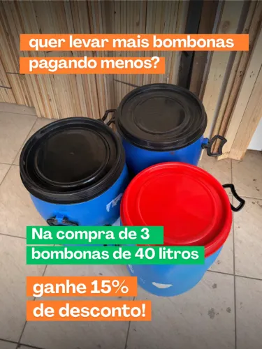 bombona de plástico 40 litros