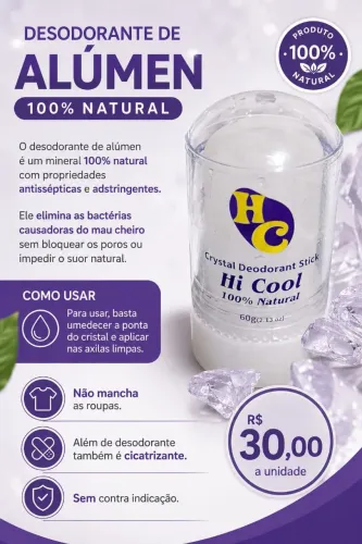 Desodorante cristal.