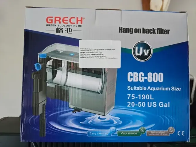Filtro Hang On GRECH CBG-800 com UV 800 L/h