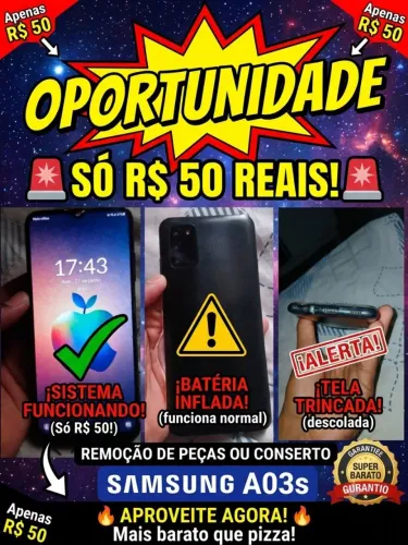 Celular a03s samsung 