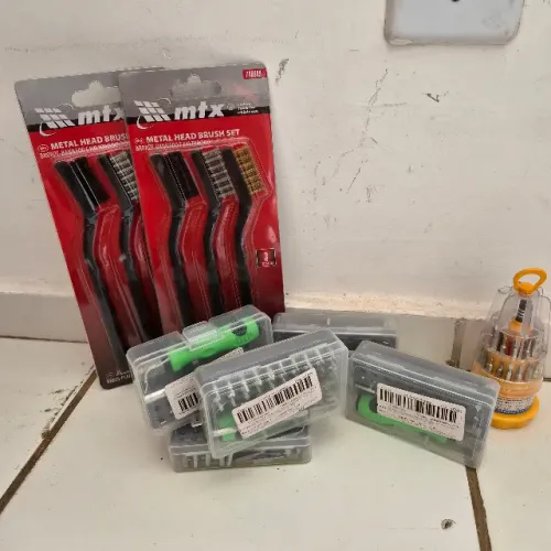 Lote Ferramentas Novas - 5 Kit Chave Precisao, 2 Escova Aco e Chave Multibits