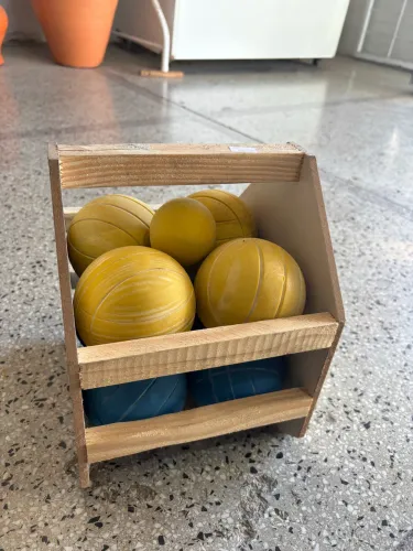 JOGO DE BOCHA PROFISSIONAL 800g - COM CAIXA DE MADEIRA