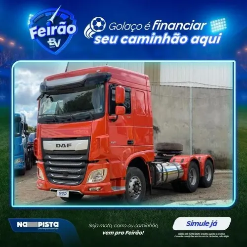 DAF XF 530 6X4 ANO 2023 EURO 6 - COM 393 MIL KM - PARALAMAS PERSONALIZADOS 