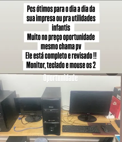 2 computadores completos ! Oportunidade !!!!
