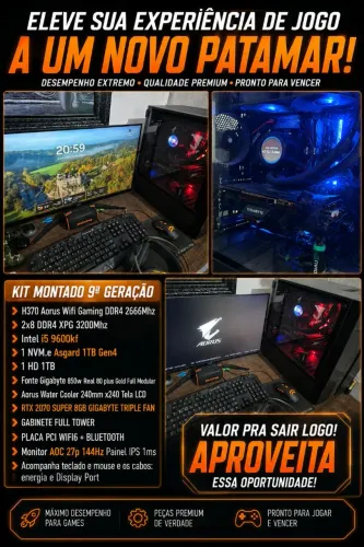 PC COMPLETO GAMER I5 9600KF