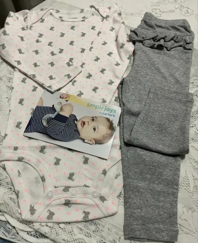 Body e calca Carters Tam 18 m