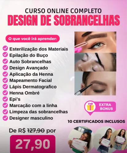 Curso designer de sobrancelhas 