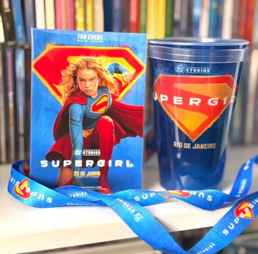 Supergirl Copo+Card Fan Event Rio de Janeiro