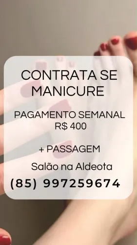 Contrata-se manicure