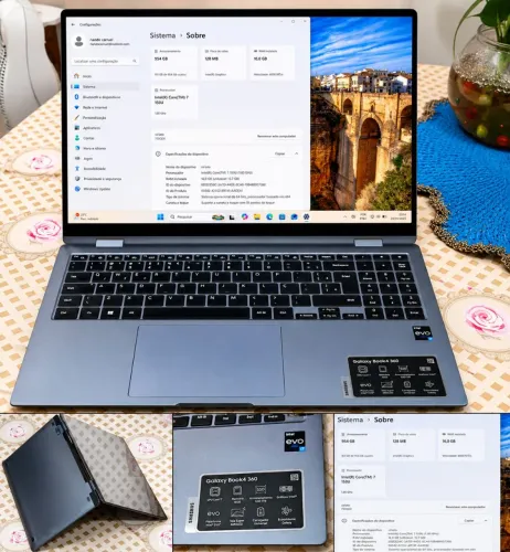 Samsung Galaxy Book4 360 Intel Core 7 16GB 1TB SSD Tela Touch AMOLED