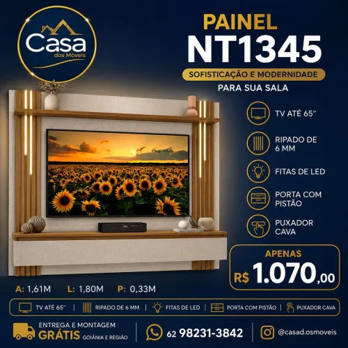 Painel NT1345 Tv até 65 polegadas 