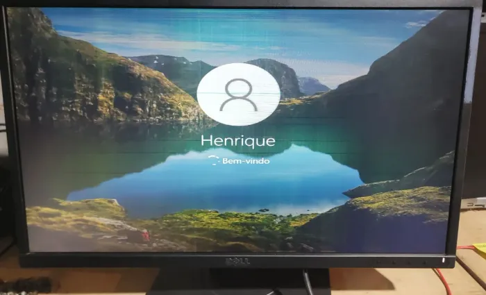 Monitor DELL 22" piscando a tela