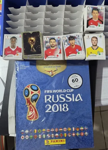 Album e figurinhas da copa de 2018