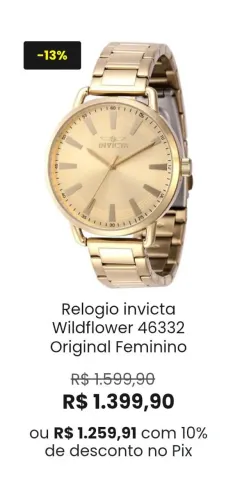 Relógio invicta feminino 