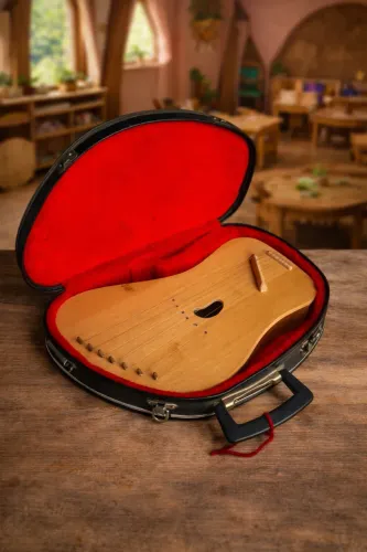 Kantele 7 Cordas Artesanal com Case