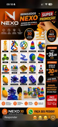 Impressão 3D brinquedos psicopedagógicos