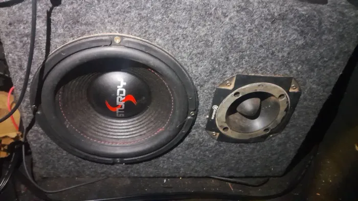 Vdo mini caixa de grave alto falante subwoofer 8 c/ módulo Taranps