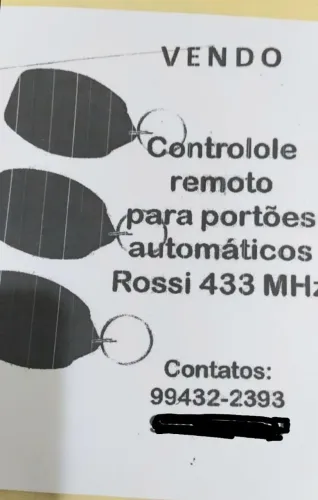 CONTROLE REMOTO PARA PORTÕES