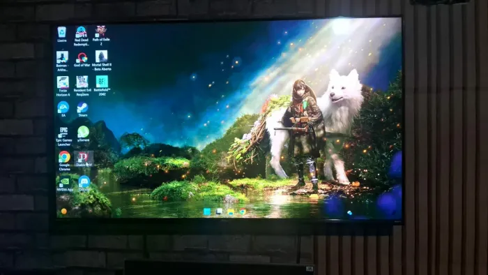 TV 50 polegadas 4k nova 1 ano e 7 meses de uso