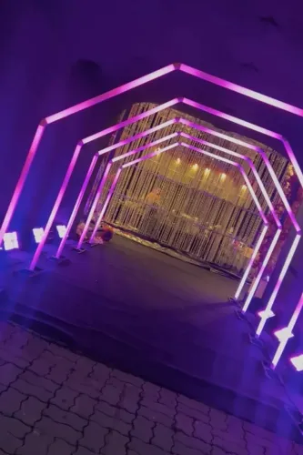 Túnel de led para eventos e decoração