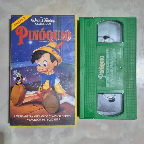FITA VHS PINÓQUIO DISNEY ORIGINAL NÃO TEM MOGO, BOM ESTADO, FUNCIONANDO