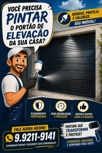 Pintura Profissional de Portão de Elevação