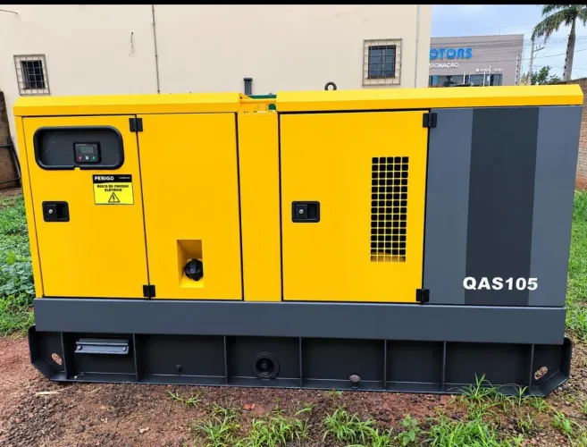 Gerador diesel 105 kva motor atlas copco