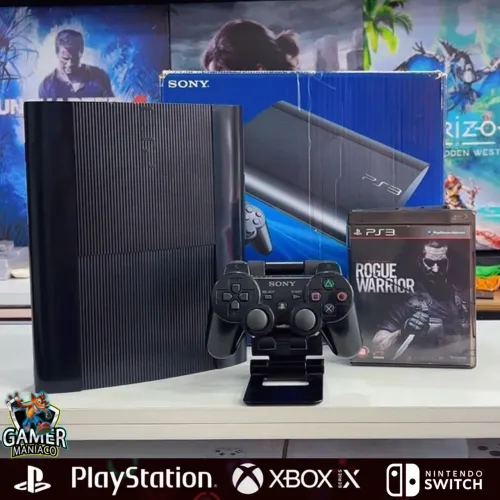 Ps3 Super Slim Destravado Na Caixa Completo e Com Garantia de Loja
