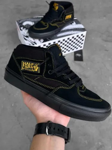 Tênis Vans Half Cab Black Mustard 40