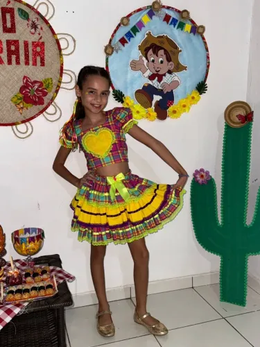 Roupa infantil para festa junina