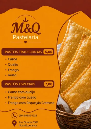 Pastel frito na hora