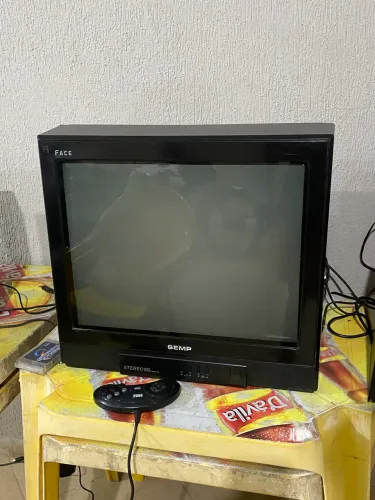 Tv de tubo Toshiba face preta com componente (revisada)