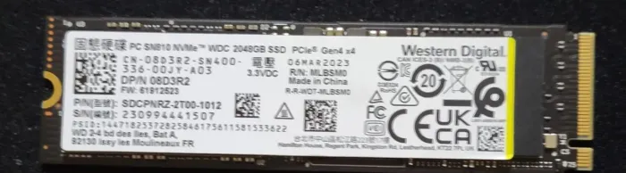 WDC SSD NVME 2048GB