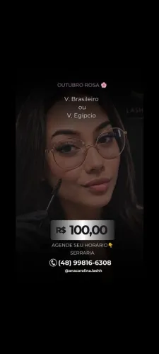 Extensão de cílios/Outubro rosa?